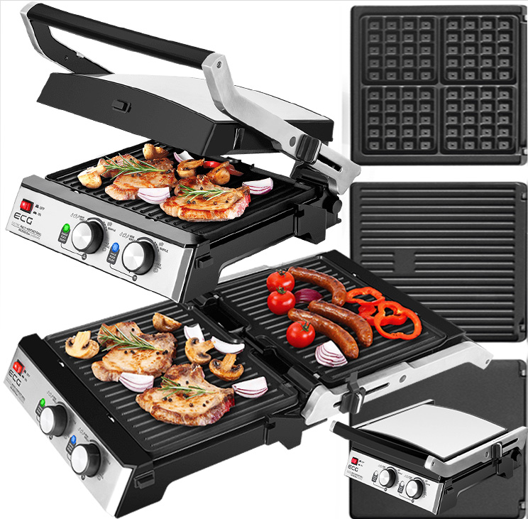 ECG KG 2033 Duo Grill & Waffle - Contact grill